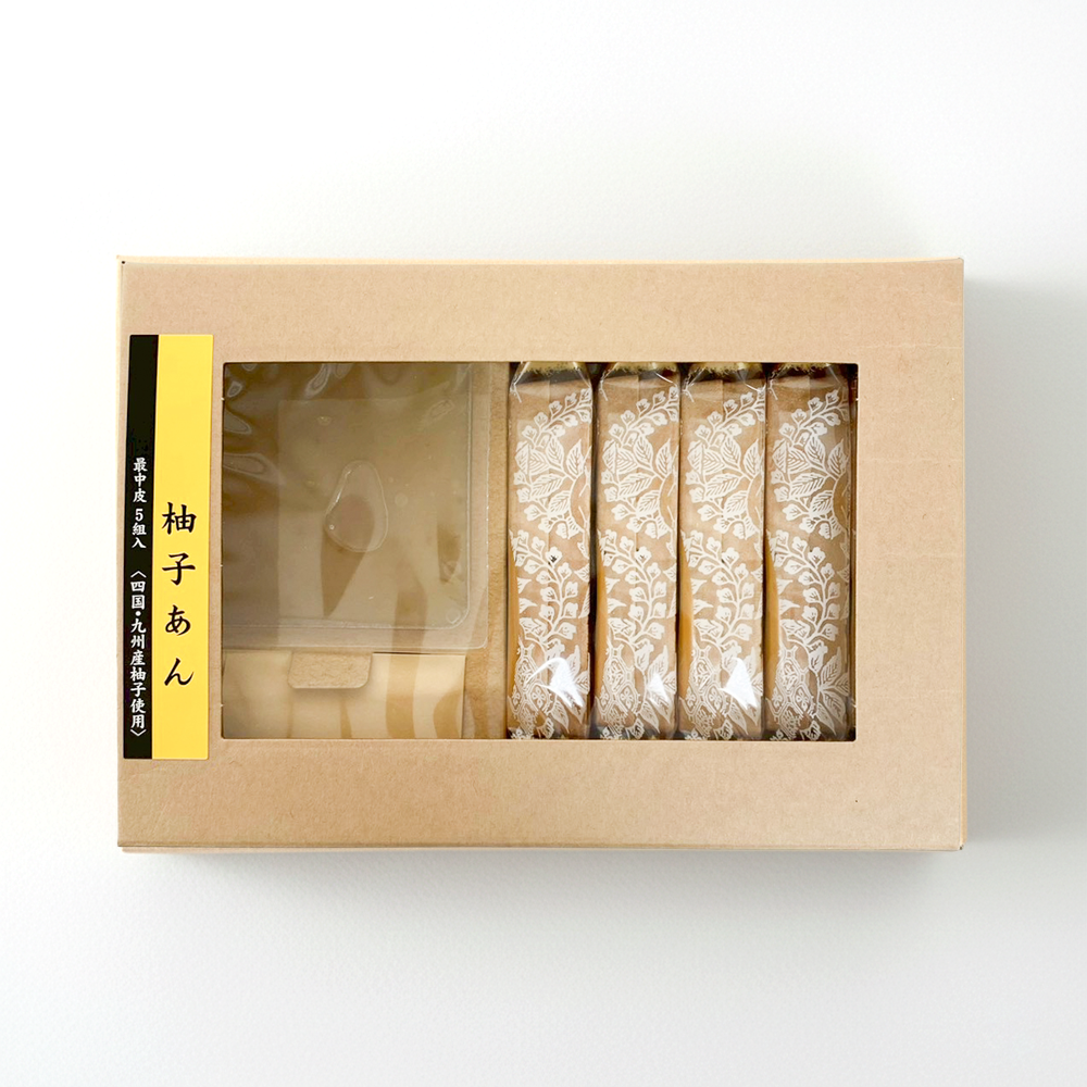 クラフトボックス柚子あん200g 最中皮×5組入り