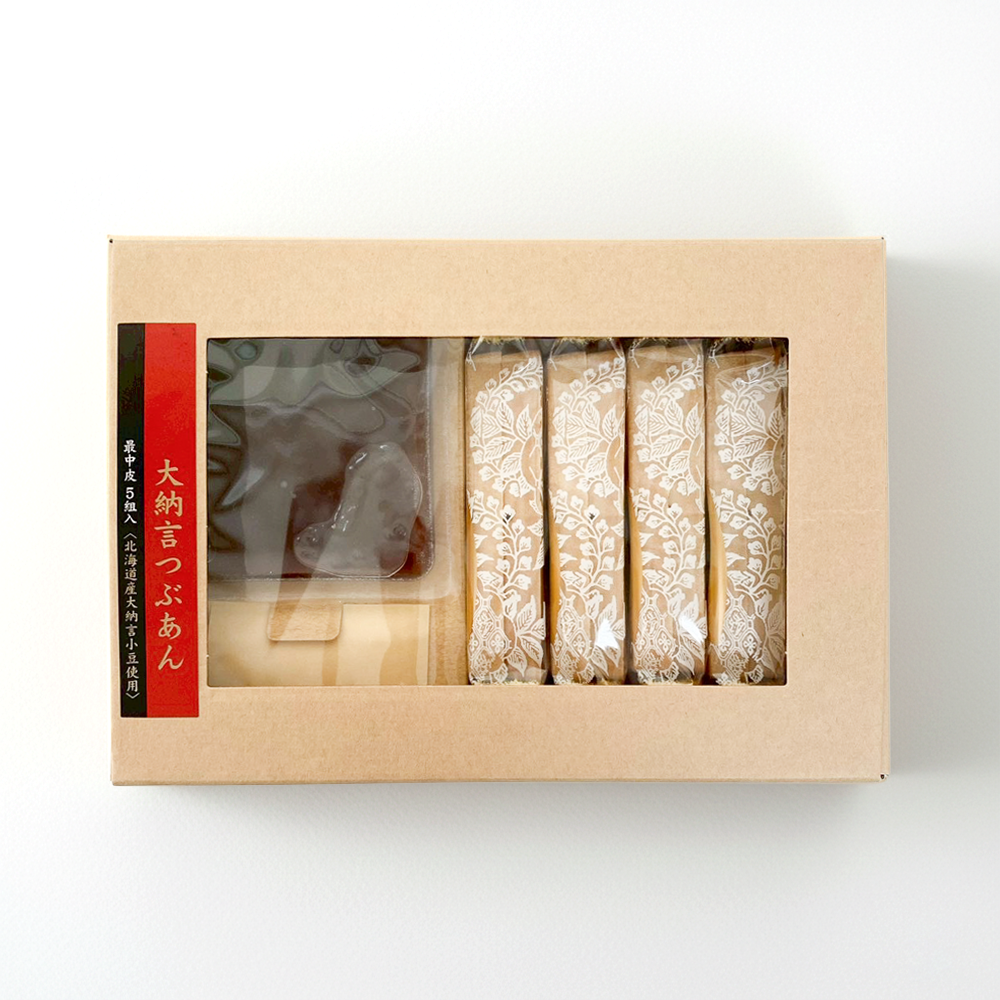 クラフトボックス大納言つぶあん200ｇ　最中皮×5組入り